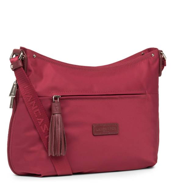 Sac bandoulière ligne basic pompon de lancaster. réf : 514-38