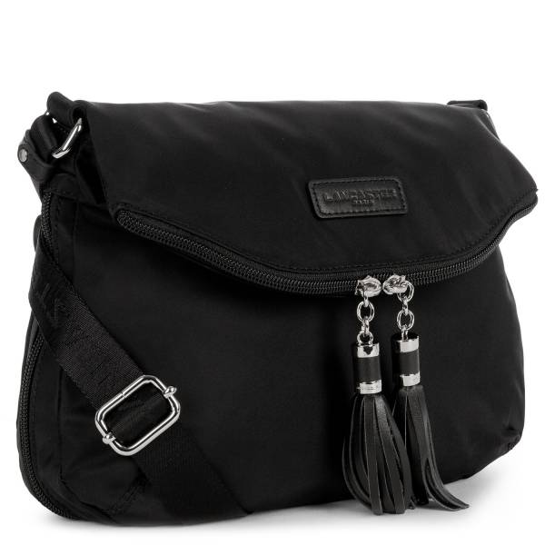 Sac bandoulière ligne basic pompon de lancaster. réf : 514-91