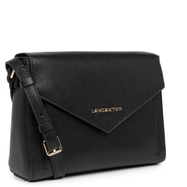 Sac  bandoulière ligne saffiano signature de Lancaster. Réf : 527-26