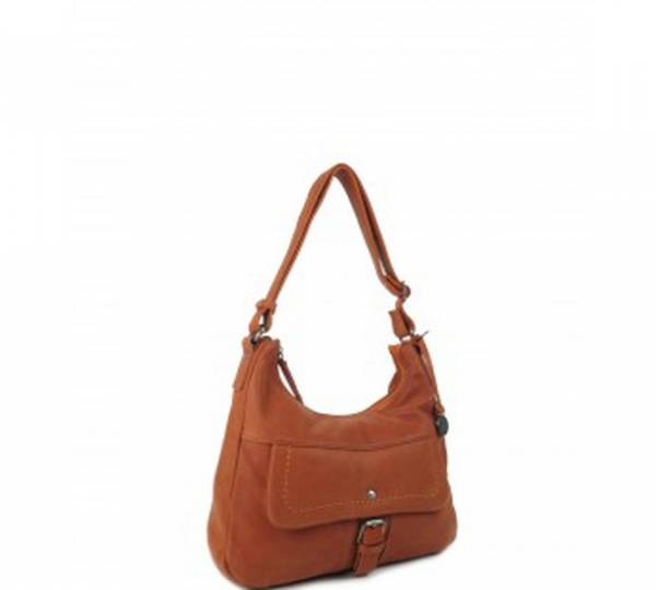 sac bandoulière ligne peach de fuchsia. réf  F9373-2